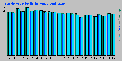 Stunden-Statistik im Monat Juni 2020
