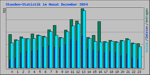 Stunden-Statistik im Monat Dezember 2024